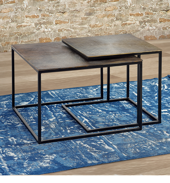 SET DE 2 MESAS CENTRO